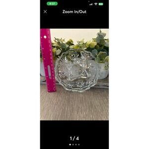 1960-69 Vintage Anchor Hocking Fan Design Star of David Ashtray Prescut